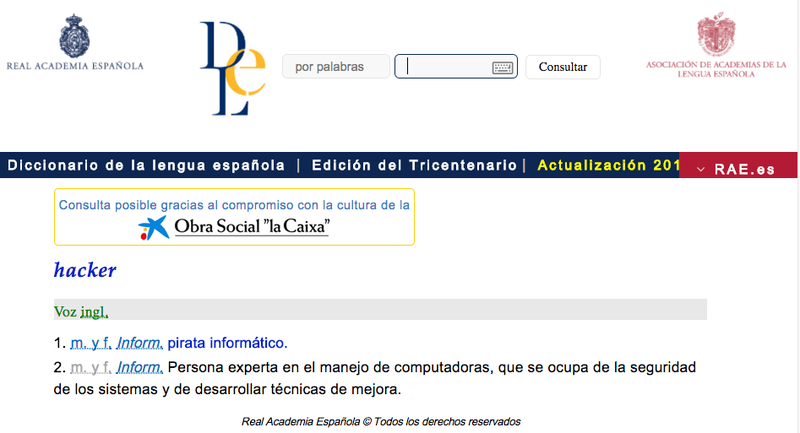 Imagen: Real Academia Española.